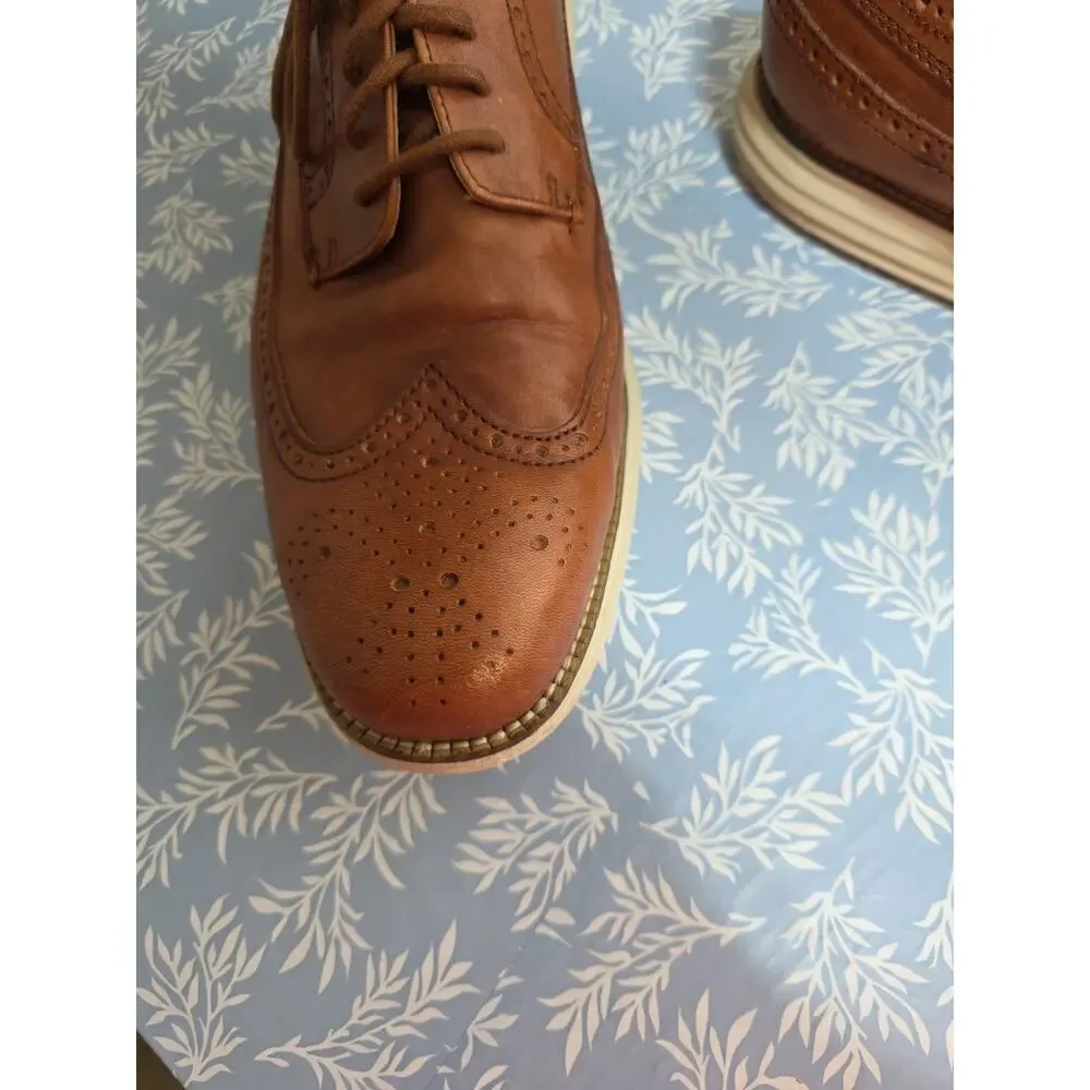 Cole Haan Original Grand Wingtip Brown Leather Oxfords Men Size 12M